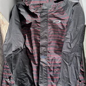 Oakley Black and Red Patterned Jacket